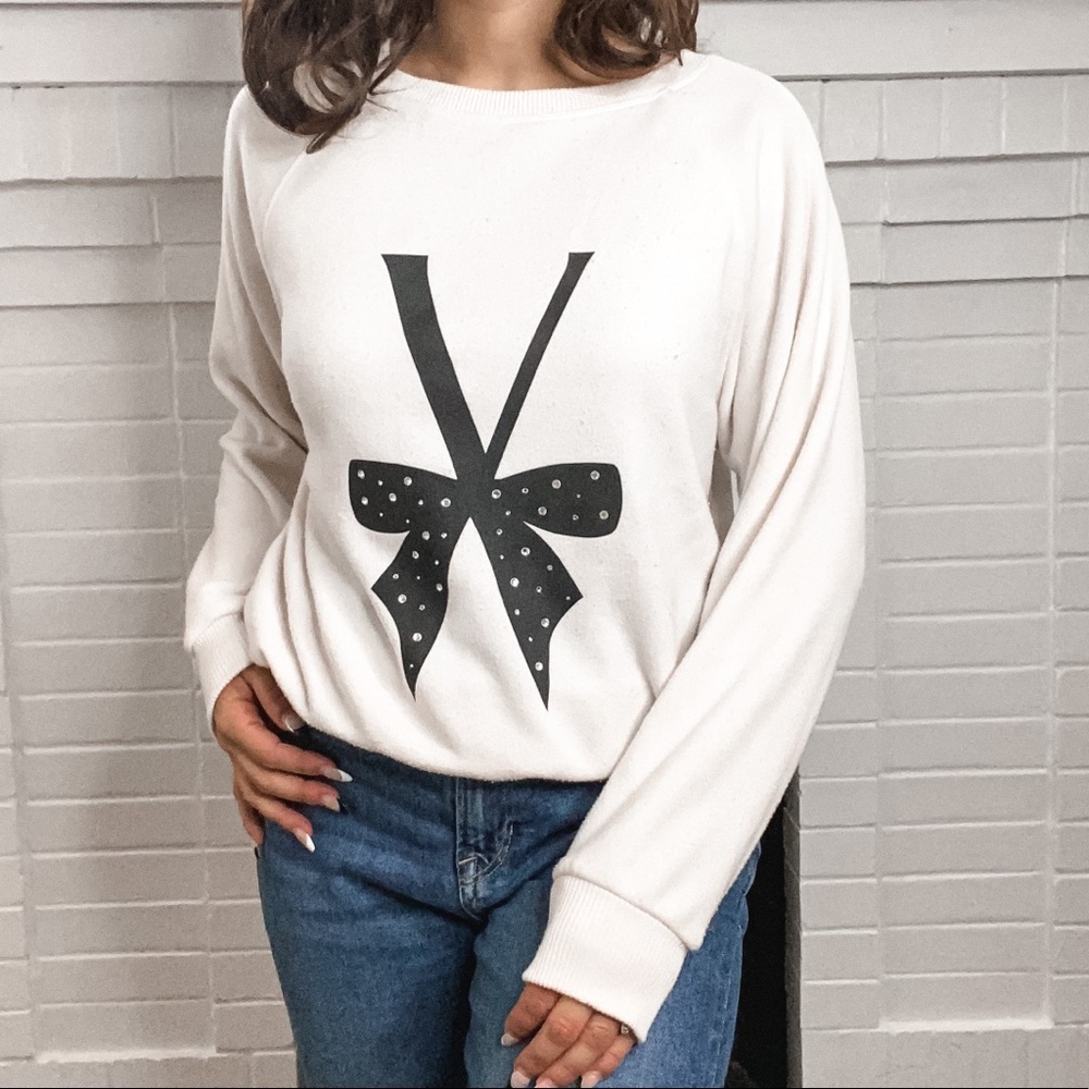Victoria’s Secret bling bow sweatshirt